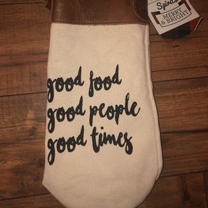 NEW! Canvas wine bag!🍷🖤